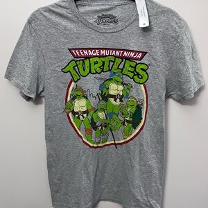 NWT Nickelodeon Teenage Mutant Ninja Turtles Gray T-Shirt